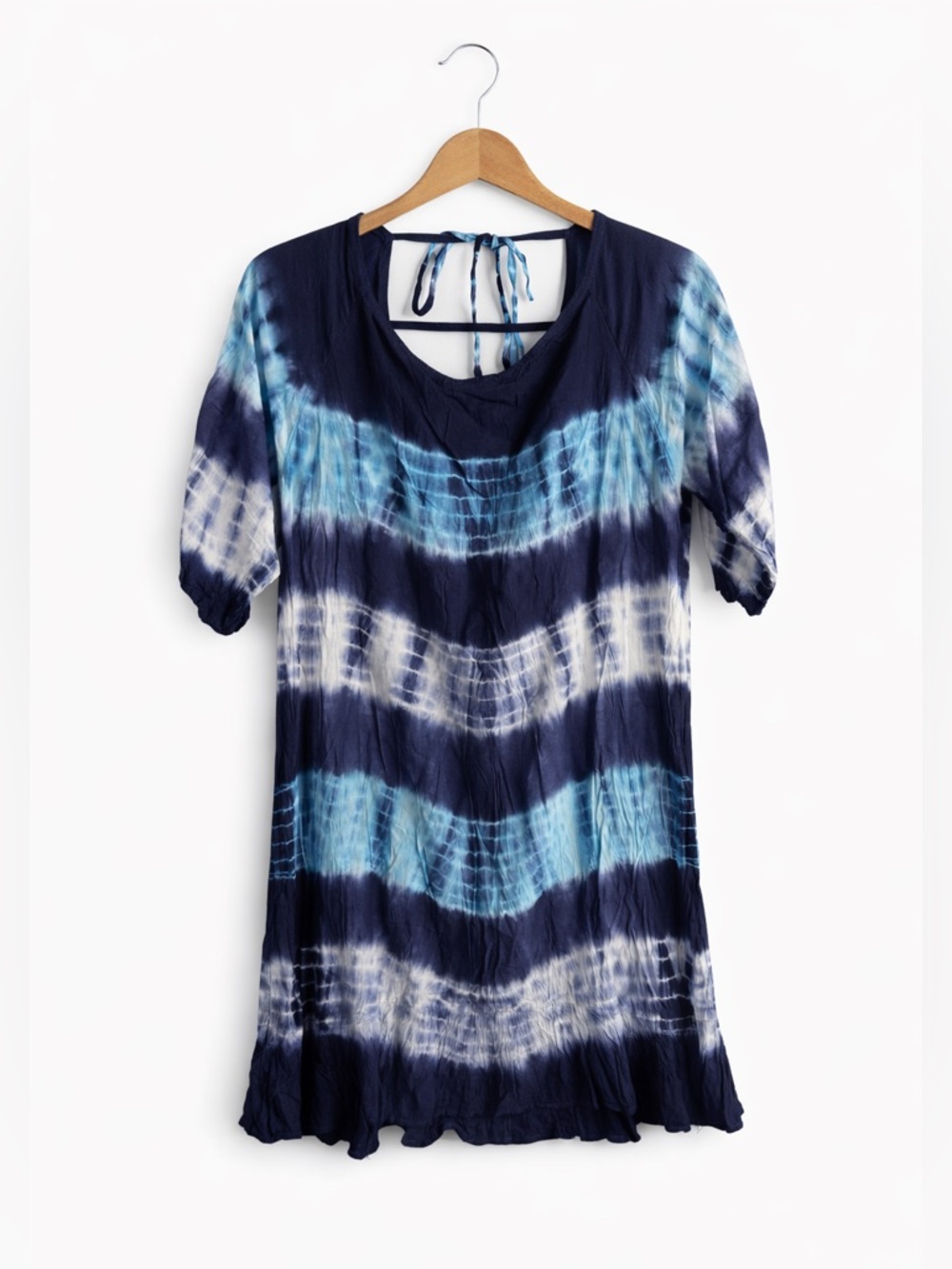 7 Islands Tie Dye Swim Cover Up Size Medium NWT Blue Beach Resort Boho Chic